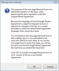 renewing a lease